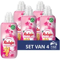 Robijn 4x Robijn Wasverzachter Pink Sensation 33 Wasbeurten 825 Ml