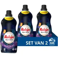 Robijn 2x Klein & Krachtig Wasmiddel Black Velvet 34 Wasbeurten 1,19 Liter