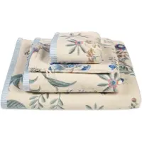 Pip studio Douchelaken Secret Garden White Blue (Set van 3)