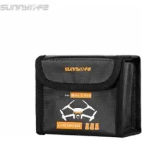 Sunnylife LiPo Safe Bag voor DJI Mini 5 Pro / Mini 4 Pro / Mini 3 Pro / Mini 3 – 3 Accu’s