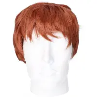 Rubies Verkleedpruik voor heren - rood - Seventies / popster / sixties / surfboy - Carnaval - kort haar