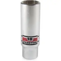 PARD 1/2'' Zeskants vlakke dop lang