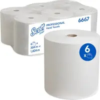 SCOTT rolhanddoeken wit (6 stuks)