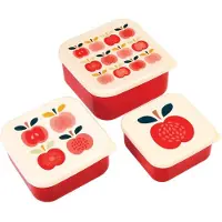 Rex London Snack-Boxen 3er-Set Vintage Apple