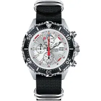Chris Benz - CB-C300X-SI-NBS - Duikershorloge - Unisex - Quartz