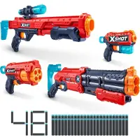 XShot Excel Ultimate Shootout Pack (4 Blasters, 48 Darts, 6 Cans) van ZURU - speelgoedblaster