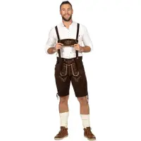 Coppens Lederhosen kort - 100% leder - Oktoberfest | Maat 54