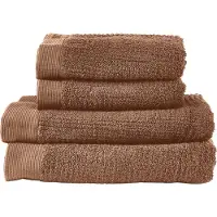 Zone Denmark Handdoekenset Towels Classic Terracotta (Set van 4)