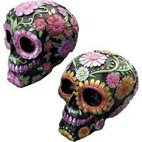 Puckator Day Of The Dead Daisy And Flower Skull Decoratie Figuur