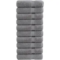 vidaXL Handdoeken SOLUND 10 st 600 g/m² 50x100 cm grijs