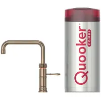 Quooker COMBI+ Classic Fusion Square messing patina