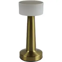 Countryfield Tafellamp Lampa 9x9x21 cm goud/wit