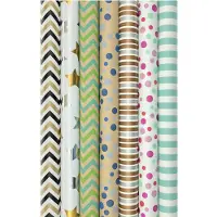 Benza Assortiment cadeaupapier inpakpapier CH3 - 200 x 70 cm - 5 rollen