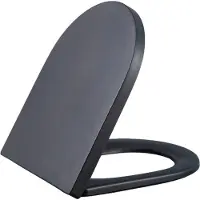 Qeramiq Dely Zitting - softclose - quickrelease - 35mm - mat zwart E13/A15 35mm seat matt black