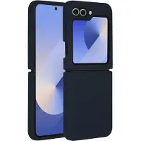 Accezz Liquid Silicone Backcover voor de Samsung Galaxy Z Flip 6 - Donkerblauw
