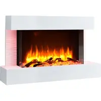 Balderia Fenrik Elektrische Wandhaard - Wit
