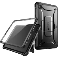 Supcase Unicorn Beetle Pro Tablethoes - Geschikt voor Samsung Galaxy Tab A9 - Met ingebouwde screenprotector - Kickstand - Full Body Protectie - Zwart
