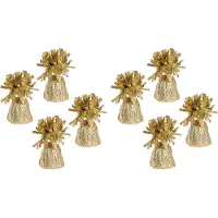 Haza Ballon gewichtjes - 8x - goud - 170 gram - gewichtjes voor helium ballontrosjes