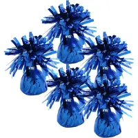 Haza Ballon gewichtjes - 5x - blauw - 170 gram - gewichtjes voor helium ballontrosjes