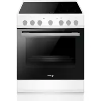 Fagor FACV3004B Keramisch fornuis met aangesloten 2 Fase Perilexkabel - Wit- 9 Ovenfuncties