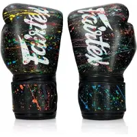Fairtex BGV14PT Microfiber Bokshandschoenen - Art Collections - Painter Zwart 14 oz