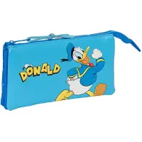 Safta Pennenetui met 2 vakken Donald Blauw 22 x 12 x 3 cm