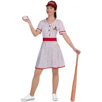 MOM Vintage Baseball Player Costume Wit L Kinderen