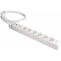 Merkloos Stopcontactenstrip 6 Tomas met Interruptor Solera 61ilso 250 V 16 A (1,5 m)