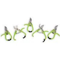 Discountershop Bloemenschaar Snoeischaar | Metaal, Groen, 16x8x1 cm Bloemensnijder Set van 5 | Essentieel Tuingereedschaap voor Links- en Rechtshandigen