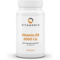 Vitaworld Vitamine D3 2000 I.E. 100 capsules