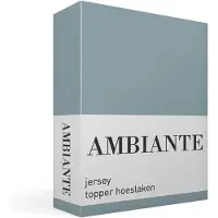 Ambiante jersey topper hoeslaken - Lits-jumeaux - Blue