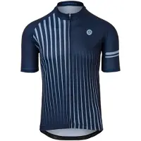 Agu Fietsshirt AGU Men SS Faded Stripe Deep Blue-XXXL
