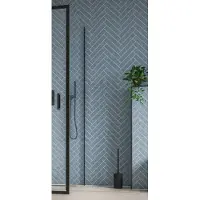 Saqu Rambla zijwand 90x200cm mat zwart