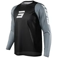 Shot Neo Defender Long Sleeve Jersey Zwart / Grijs