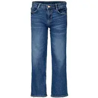 Garcia cropped straight leg jeans 576 Mylah dark used Blauw Meisjes Stretchdenim - maat 128
