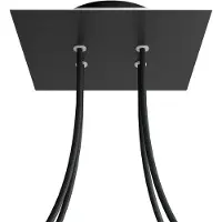 Creative Cables Krovnq204f103 Rose-one Square Matte Black Doucheset