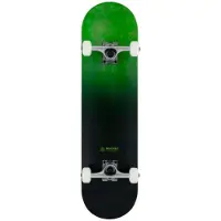 Rocket Skateboard - Double dipped Black Green 8