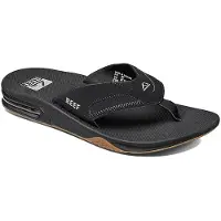 Reef Fanning Black Silver 35 Zwart Teenslipper