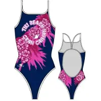 Turbo Tiki Beach Swimsuit Blauw L Vrouw