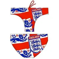 Turbo England Shield Swimming Brief Rood 2XL Man