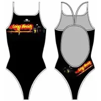 Turbo Long Beach Swimsuit Zwart 5XL Vrouw