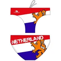 Turbo Netherlands Waterpolo Swimming Brief Veelkleurig 9-10 Years Jongen