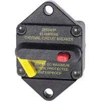 Blue Sea Systems Flush Mount Circuit Breaker Zilver 70A