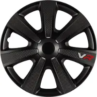 Carpoint Gorecki Wieldoppenset VR Carbon 13" Zwart - 13 Inch - Wieldoppen