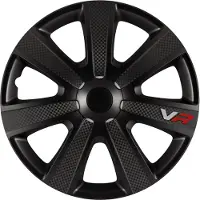 Gorecki Autostyle Wieldoppen 16 inch VR Zwart Carbon-look - ABS