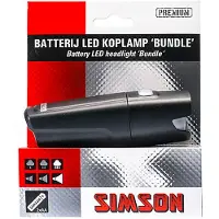 Simson Koplamp Bundle Led Batterij Zwart