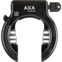 Axa Solid Plus Frameslot – ART 2 fietsslot – Met Plug‑in mogelijkheid – Gehard staal – Multi‑bevestiging – Beveiligingsniveau 11 – Zwart