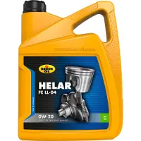 Kroon-Oil Helar FE LL-04 - Synthetische 04 0W-20 Motorolie - 5 Liter - Helder