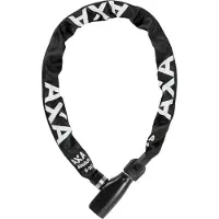 Axa Absolute 8-90 Kettingslot – 90 cm – 8 mm gehard staal – Automatische kliksluiting – Beschermhoes – Online sleutelservice – Zwart