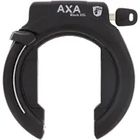 Axa Block XXL Frameslot – ART 2 fietsslot – Extra brede opening voor ballonbanden – Met Plug‑in mogelijkheid – Gehard staal – Multi‑bevestiging – Beveiligingsniveau 12 – Zwart